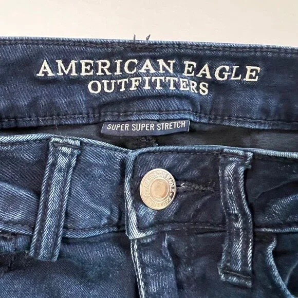 Womens American Eagle Super Super Stretch Jeggings Size 4 Reg Measures 27x28.5 - Picture 7 of 15